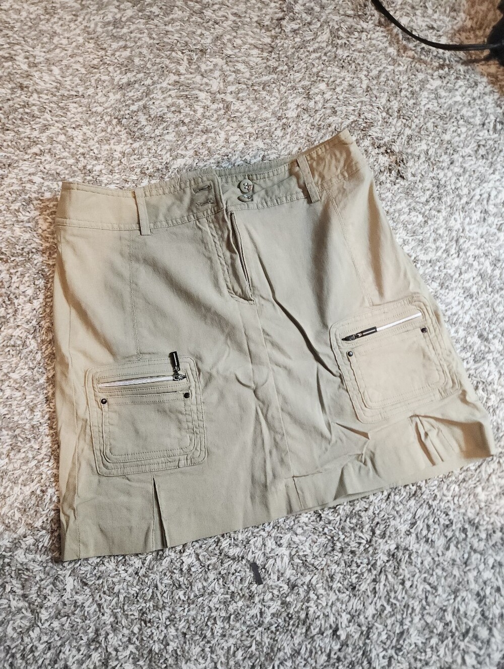 jamie sadock Khaki Cargo Golf Skort with Zip Pockets Size 2